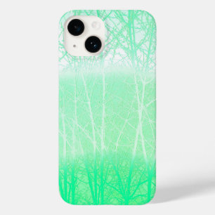Frosty Misty Branches Mint Green Case-Mate iPhone 14 Case
