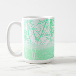 Frosty Misty Branches Mint Green Coffee Mug