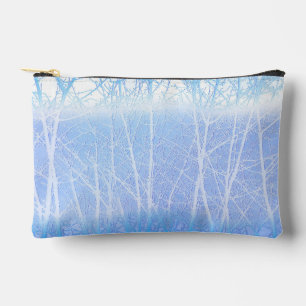 Frosty MIsty Trees Baby Blue Accessory Pouch