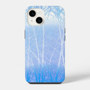 Frosty MIsty Trees Baby Blue iPhone 14 Case