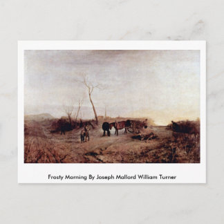 Frosty Morning By Joseph Mallord William Turner Postcard