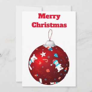 Frosty Ornament Christmas Card