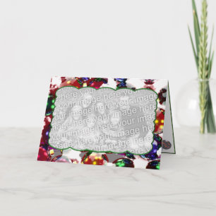Frosty Ornaments (photo frame) Holiday Card
