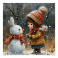 Frosty Paws: A Bit of Whimsy Bunny