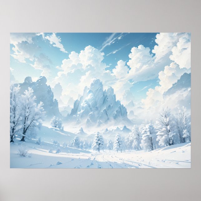 Frosty Peaks: Winter Wonderland Poster (Front)