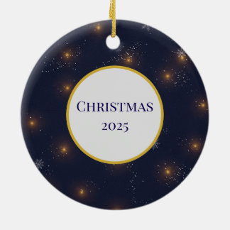 Frosty Pearl Christmas 2025 Ornament