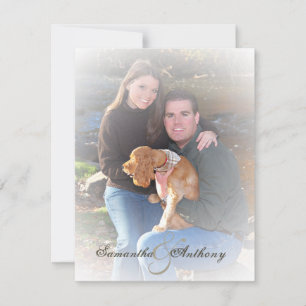 Frosty Photo Wedding Invitations