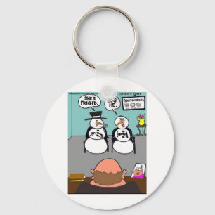 Frosty Relationships Funny Christmas gifts & Tees Key Ring
