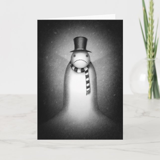 Frosty (sad) holiday card (Front)