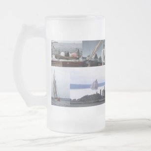 Frosty Seas Frosted Glass Beer Mug