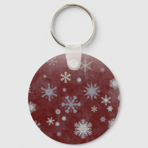 Frosty Snowflake Key Ring