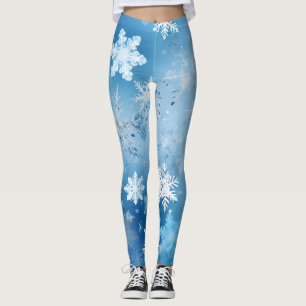 Frosty Snowflakes  Leggings