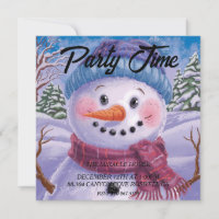 Frosty the S nowman Invitation