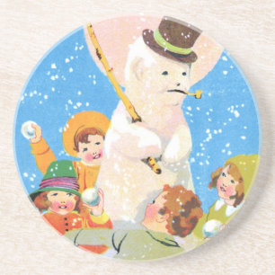 Frosty The Snowman and Children Coaster
