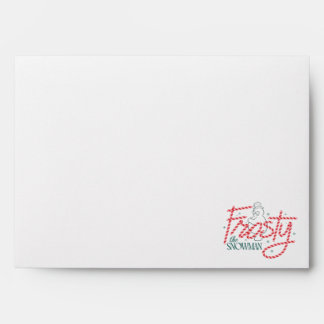 Frosty the Snowman Candy Cane Logo Envelope