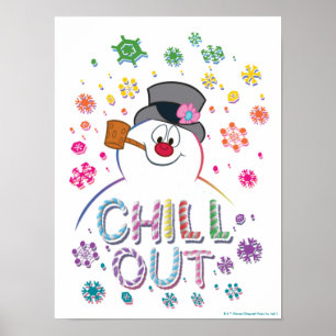 Frosty the Snowman™   "Chill Out" Rainbow Colors Poster