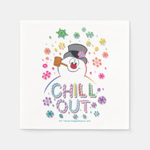 Frosty the Snowman™   "Chill Out" Rainbow Colours Napkin