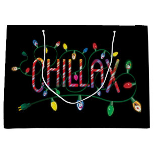 Frosty the Snowman™   "Chillax" Holiday Lights Large Gift Bag