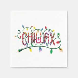 Frosty the Snowman™   "Chillax" Holiday Lights Napkin
