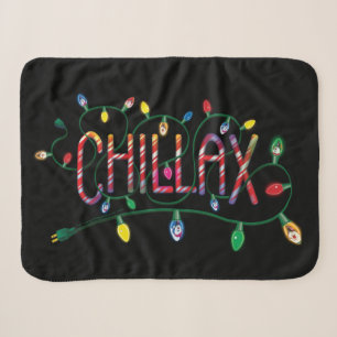 Frosty the Snowman™ "Chillax" Holiday Lights Sherpa Blanket