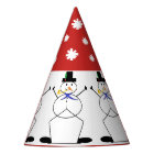 "Frosty the Snowman" Christmas/Birthday Party Hat