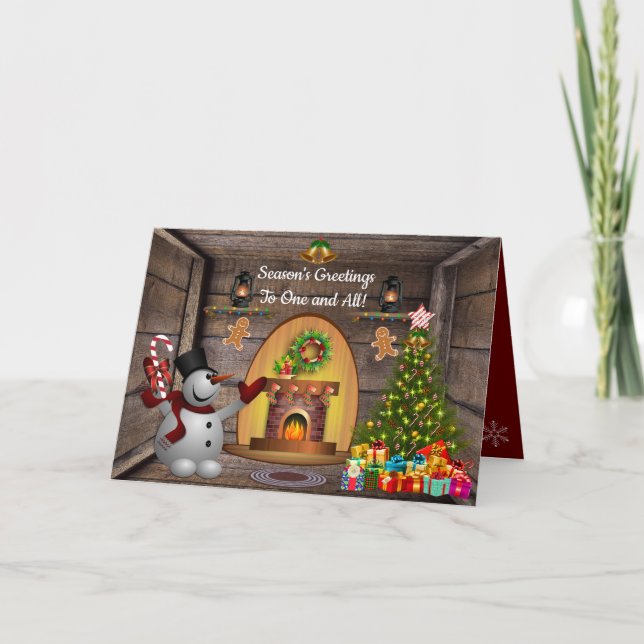 Frosty The Snowman Christmas Card (Front)