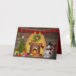 Frosty The Snowman Christmas Card