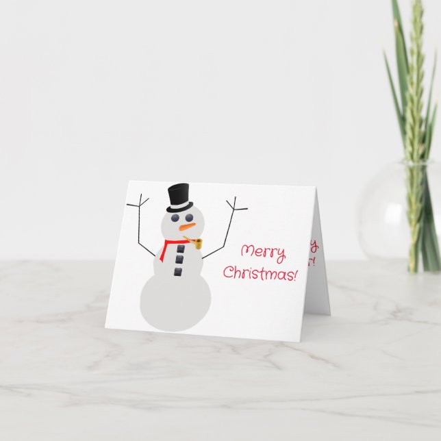 Frosty The Snowman Christmas Card (Front)