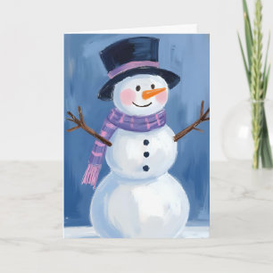 Frosty the Snowman Christmas Holiday Card