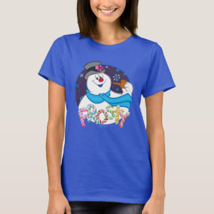 Frosty the Snowman™   Colorful Candy Cane Name T-Shirt