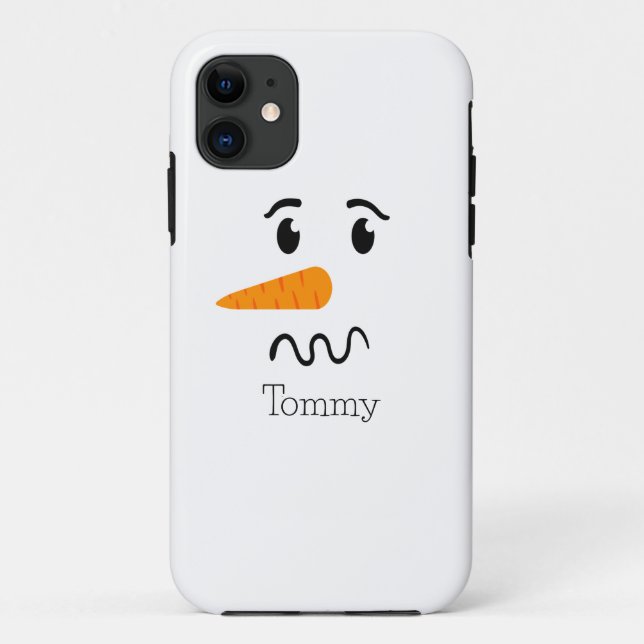 Frosty the Snowman Confuse Face Case-Mate iPhone Case (Back)