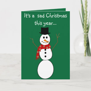 Frosty The Snowman Died Christmas Cards