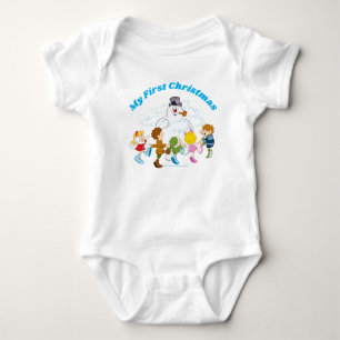 Frosty the Snowman™ Frosty & Children Playing Baby Bodysuit