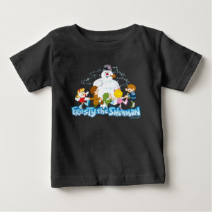 Frosty the Snowman™   Frosty & Children Playing Baby T-Shirt