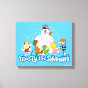 Frosty the Snowman™   Frosty & Children Playing Canvas Print