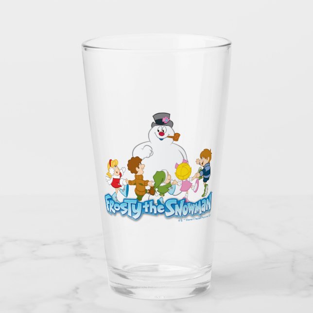 Frosty the Snowman™ | Frosty & Children Playing Glass (Front)