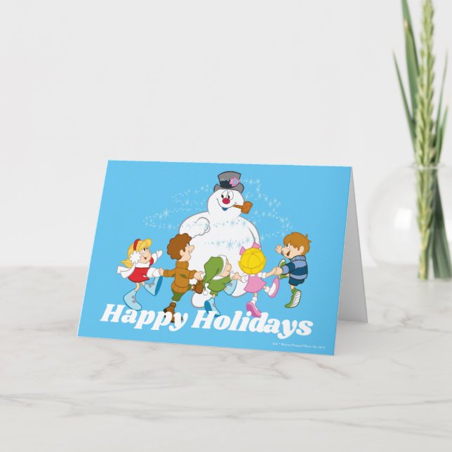 Frosty the Snowman™ | Frosty & Children Playing Holiday Card (Front)