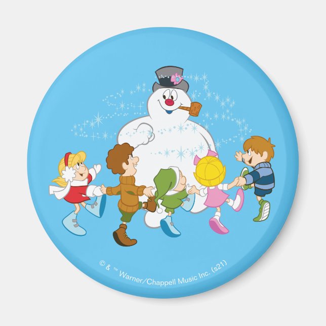 Frosty the Snowman™ | Frosty & Children Playing Magnet (Front)