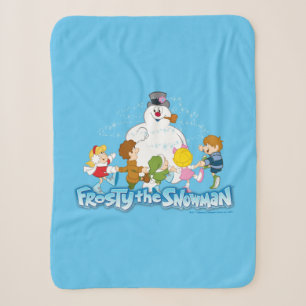 Frosty the Snowman™ Frosty & Children Playing Sherpa Blanket