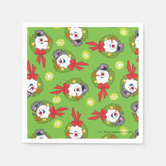 Frosty the Snowman™ | Frosty Holiday Wreath Napkin (Front)