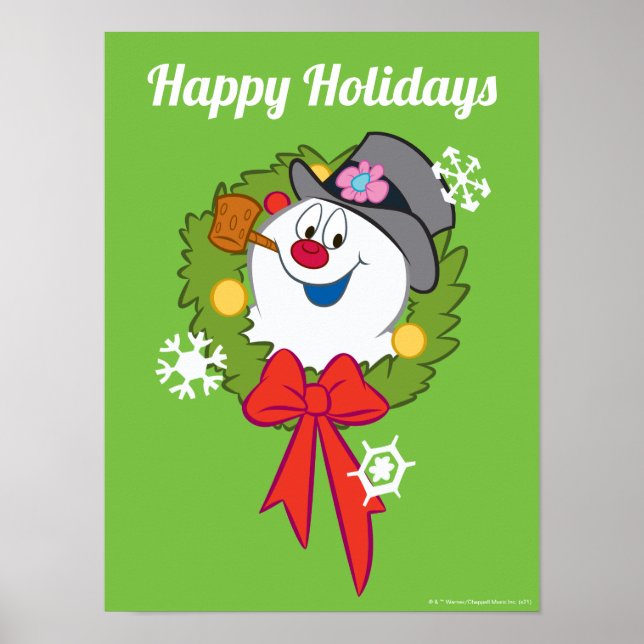 Frosty the Snowman™ | Frosty Holiday Wreath Poster (Front)