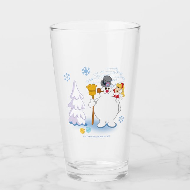 Frosty the Snowman™ | Frosty & Karen Winter Fun Glass (Front)