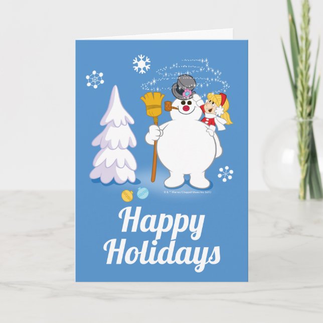 Frosty the Snowman™ | Frosty & Karen Winter Fun Holiday Card (Front)
