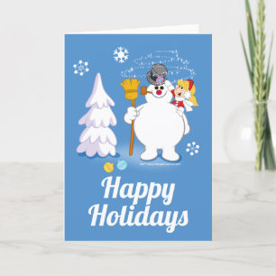 Frosty the Snowman™ Frosty & Karen Winter Fun Holiday Card