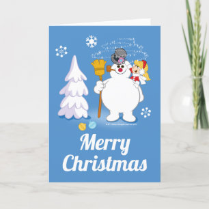 Frosty the Snowman™   Frosty & Karen Winter Fun Holiday Card