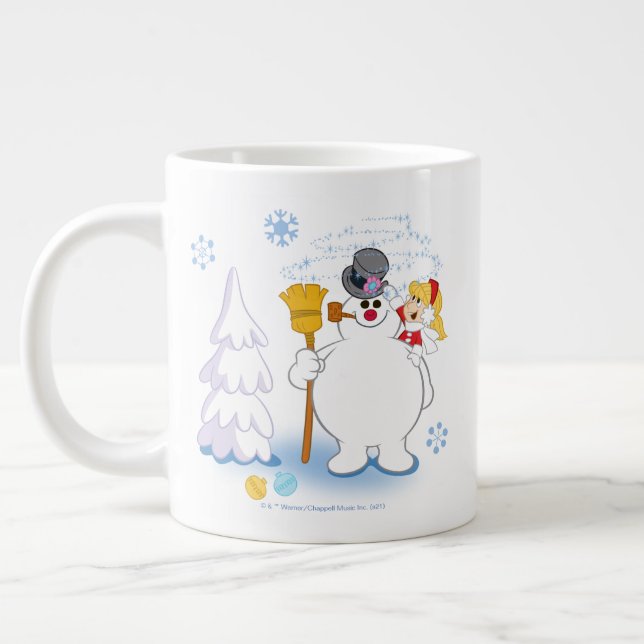 Frosty the Snowman™ | Frosty & Karen Winter Fun Large Coffee Mug (Left)