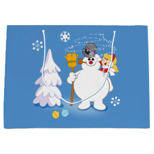 Frosty the Snowman™   Frosty & Karen Winter Fun Large Gift Bag