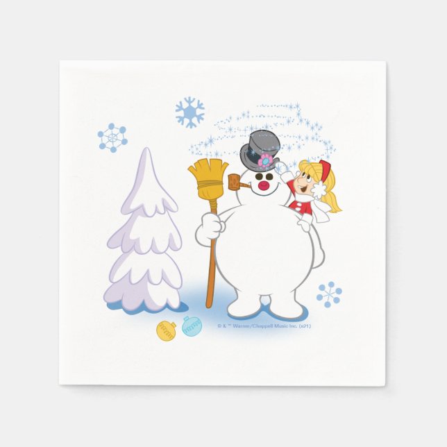 Frosty the Snowman™ | Frosty & Karen Winter Fun Napkin (Front)