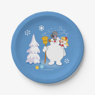 Frosty the Snowman™   Frosty & Karen Winter Fun Paper Plate