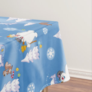 Frosty the Snowman™ Frosty & Karen Winter Fun Tablecloth
